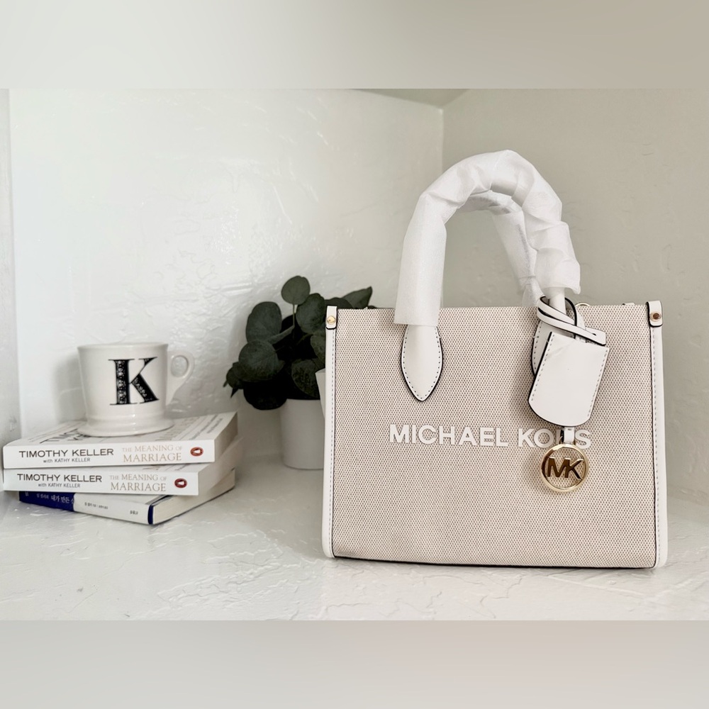 NWT Michael Kors Linen Crossbody Bag